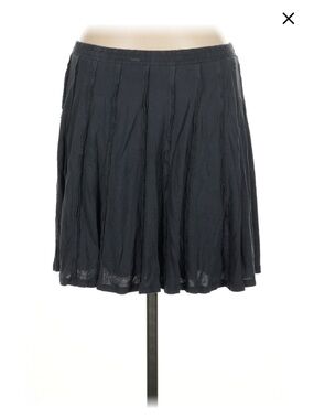 LC Lauren Conrad Black Pleated Mini Skirt